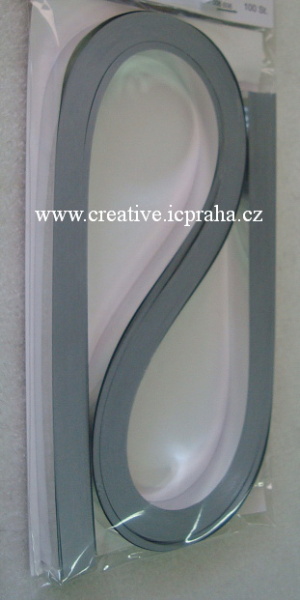 folie proužky 0.9x53cm bal.100ks - stříbrné